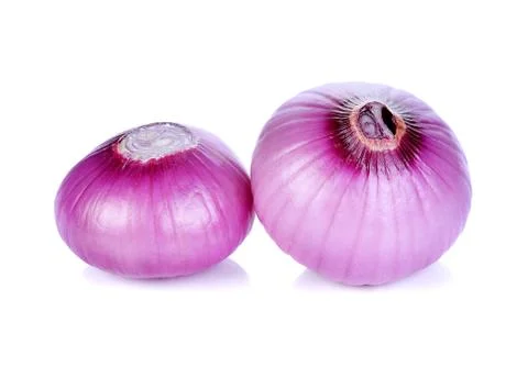 Shallots isolated on white background Stock Photos