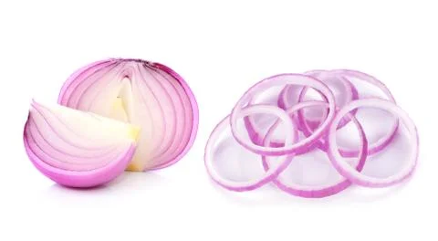 Shallots isolated on white background Stock Photos