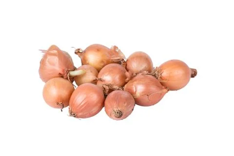 Shallots on a white background Stock Photos