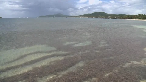 Shallow bay pan right to left Video stock 30782802