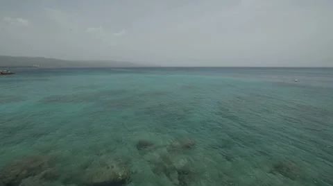 Shallow Caribbean Sea Stock Footage 46620943