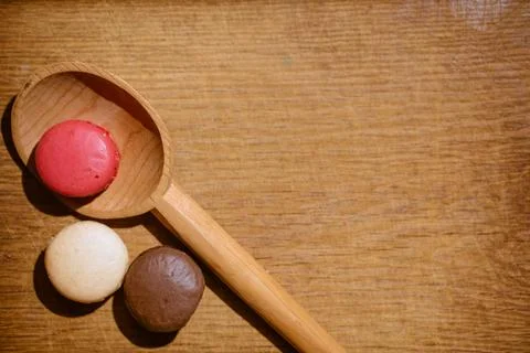 Shallow Depth of Field image of three cookies Stock Photos