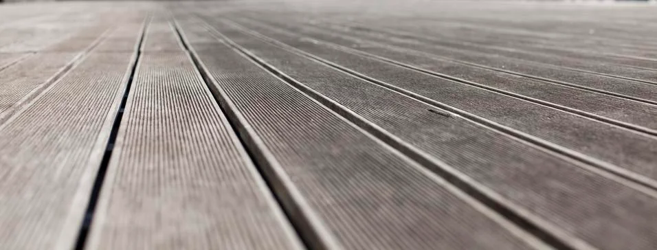 Shallow depth of Field - low angle wooden floor Stock Photos