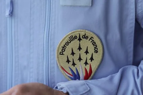 Shallow depth of field (selective focus) details with the Patrouille de Fra.. Stock Photos