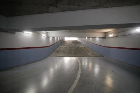 Shallow depth of field (selective focus) image with the entrance - exit of .. Stock Photos