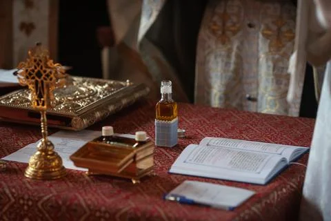 Shallow depth of field (selective focus) details with accessories of an ort.. Foto stock