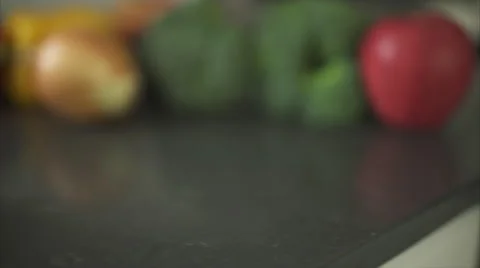 Shallow Depth of Field Shot of a Green Avocado Stock Footage 47481575