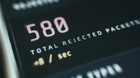 Shallow Focus View of Blocked and Allowed IP Address List in a - Technical Scene Stock Footage 336948184