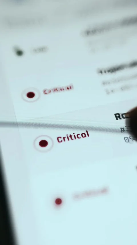Shallow Focus View of Encrypted Files Warning Message with - Technical Interface Stock Footage 336984872