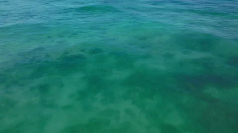 Shallow Lagoon Over Reef by Tropical Fiji Island Stock Footage 312728897