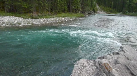 Shallow Mountain River Stock Footage 42907208