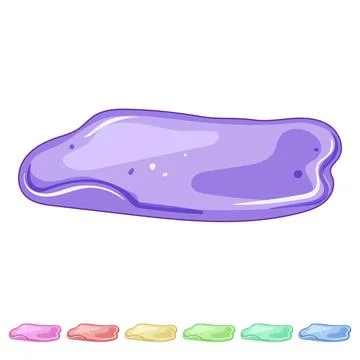 Shallow puddle cartoon vector graphic Stock Illustration