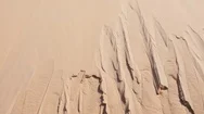 Shallow Ravines Formed In The Side Of Dune Stock Footage