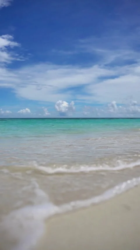 Shallow water oceans waves - slow motion - Indonesia Stock Footage 284526735