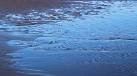 Shallow water on sand bar Stock Footage 40644816