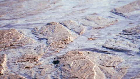 Shallow water on sandy beach. 動画素材 109480062
