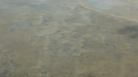 Shallow Water Waves Ripples Cloud Reflection Stock Footage 786844