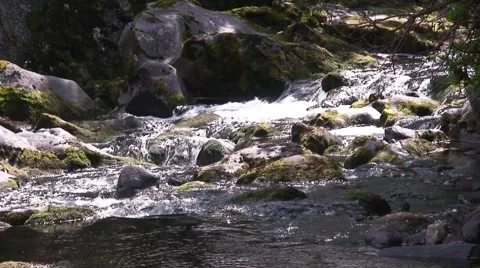 Shallow Waterfall and River Stock Footage 989780