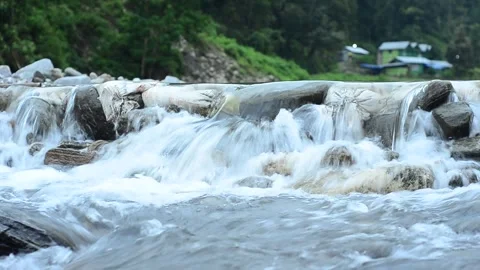 Shallow Waterfall Stock-Footage 265637747