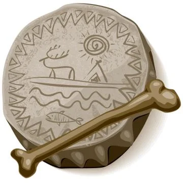 Shaman drum Stock Illustration