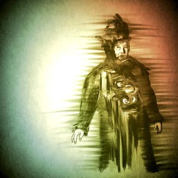 Shaman Illustrazione stock