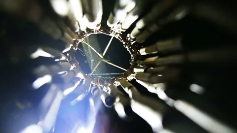 Shamanic attribute, dream catcher, bell, talisman. Stock Footage 143168644