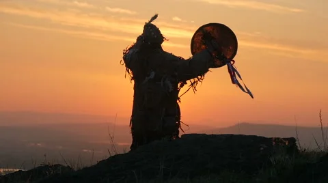 Shamanistic ritual Stock Footage 50456961
