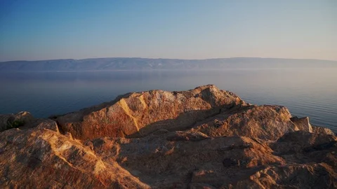 Shamanka in the summer. Baikal Stock Footage 124651776