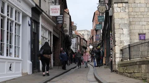 The Shambles in York Stock Footage 240745799