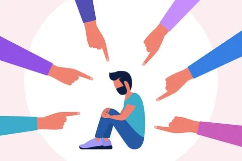 Shame concept Stock Illustration