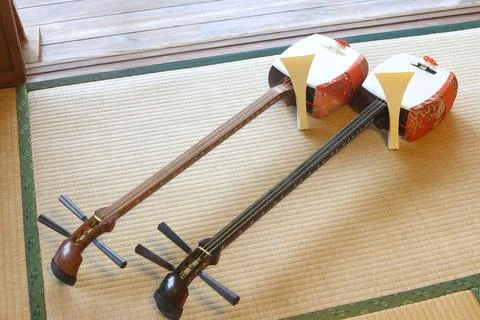 Shamisen Foto stock