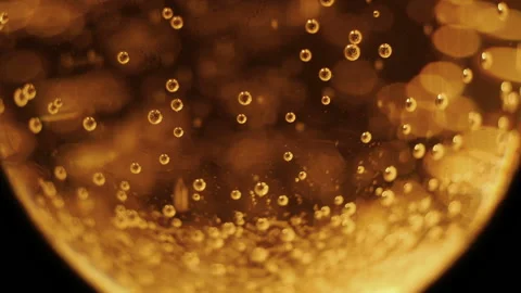 Сhampagne bubbles (seamless loop) Stock Footage 88159680