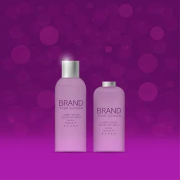 Shampoo and spray bottles Stock Illustration
