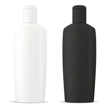 Shampoo bottle cosmetic blank. Vector package Stock Illustration