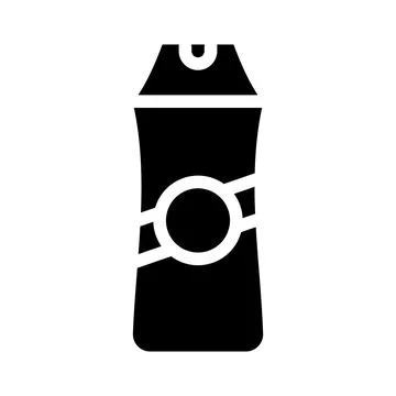 Shampoo bottle glyph icon vector illustration isolated Stock-Illustration