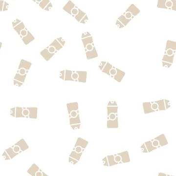 Shampoo bottle glyph vector seamless pattern isolated Stock-Illustration