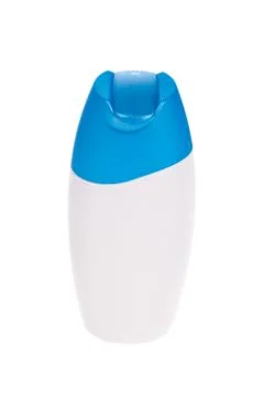 Shampoo bottle isolated on a white background Stock Photos