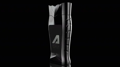 Shampoo bottle turntable on a black background. Stock Footage 56856673