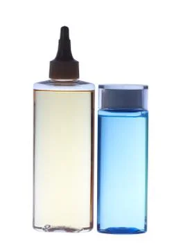 Shampoo bottles Stock Photos