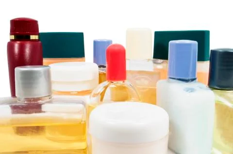 Shampoo bottles Stock Photos