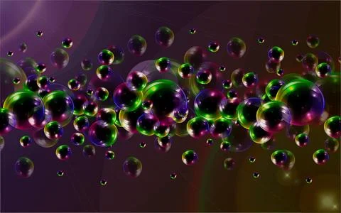 Shampoo bubbles, Cleaning liquid soap foam. Shampoo stripe of realistic water Stock Illustration