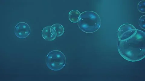 Shampoo bubbles floating like flying in the air by wind blow Stock Photos