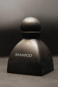 Shampoo in ceramic bottle Stock Photos