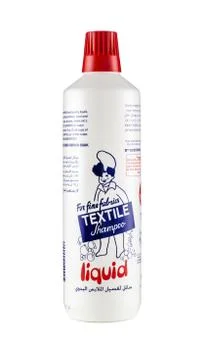 Shampoo for fine fabrics Foto stock