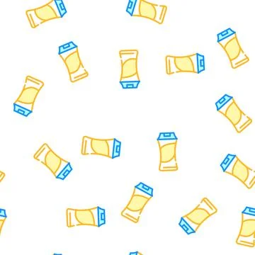 Shampoo for hair vector seamless pattern Illustrazione stock