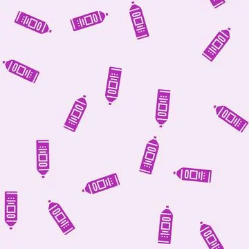 Shampoo hygiene glyph seamless pattern Stock Illustration