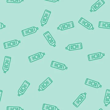 Shampoo hygiene line seamless pattern Stock Illustration