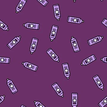 Shampoo hygiene vector seamless pattern Stock Illustration
