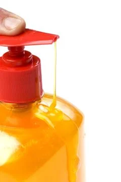 Shampoo macro Stock Photos