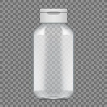 Shampoo Or Gel Empty Plastic Bottle Package Stock Illustration